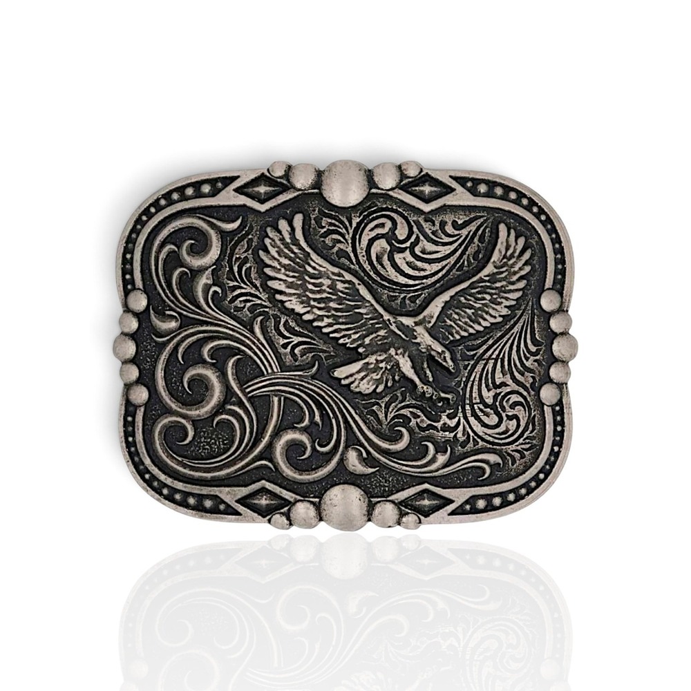 Montana Silversmiths Soaring Eagle Freedom Patriotic Western Belt Buckle - NEW